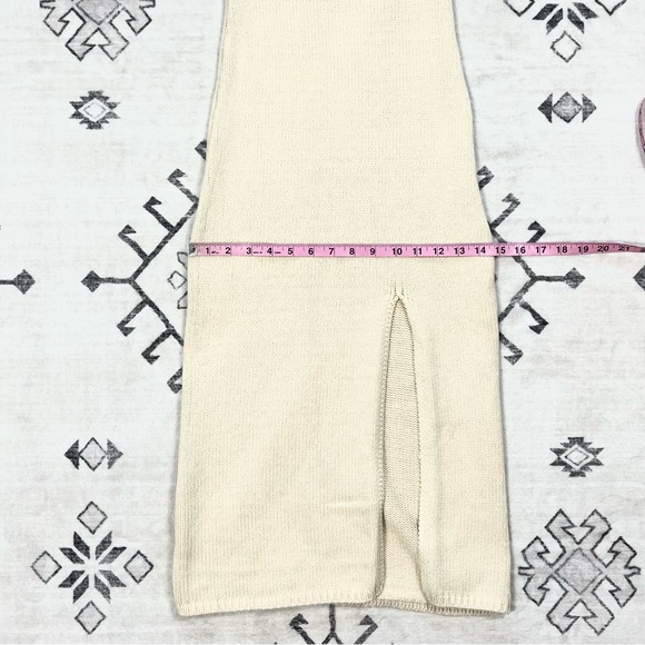 Lulus Warmer Love Cable Knit Midi Dress in Ivory Small - Picture 6 of 10